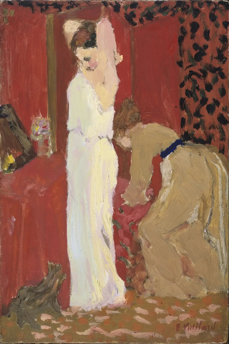 The Dressing Room; Actress in her dressing room - Édouard Vuillard