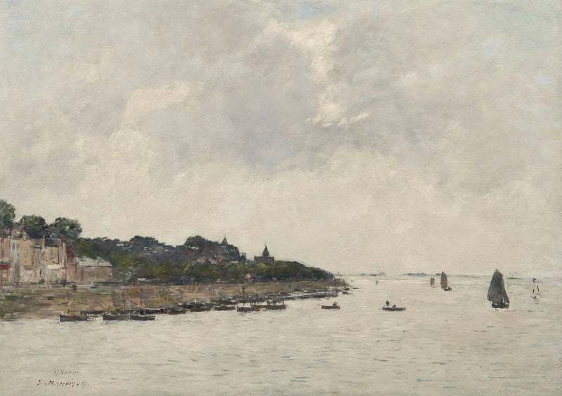 The Estuary of the Somme at Saint-Valéry-sur-Somme - Eugène Boudin