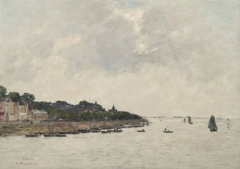 The Estuary of the Somme at Saint-Valéry-sur-Somme - Eugène Boudin