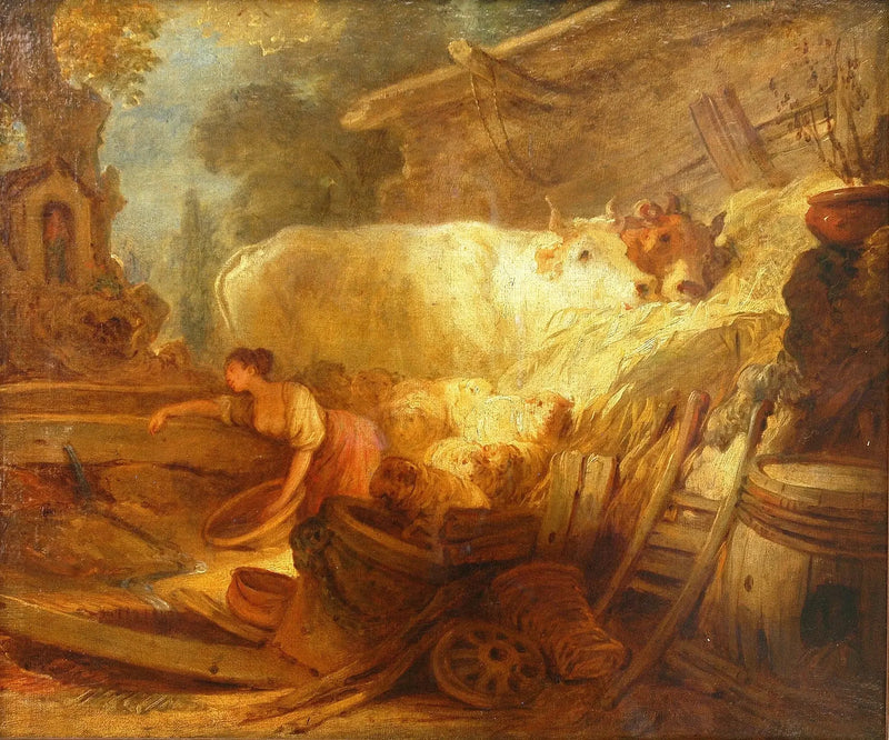 The Stable - Jean-Honoré Fragonard