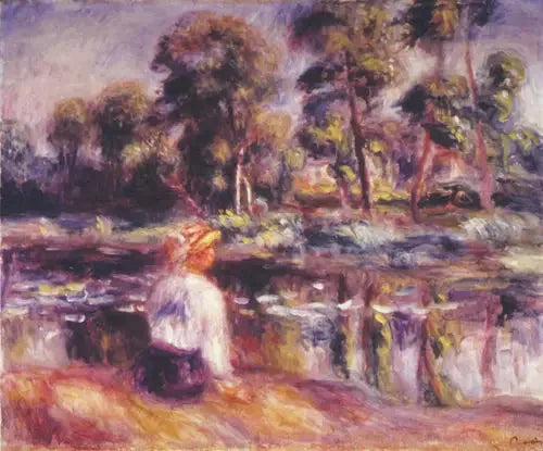 The Pond of Chaville - Pierre-Auguste Renoir