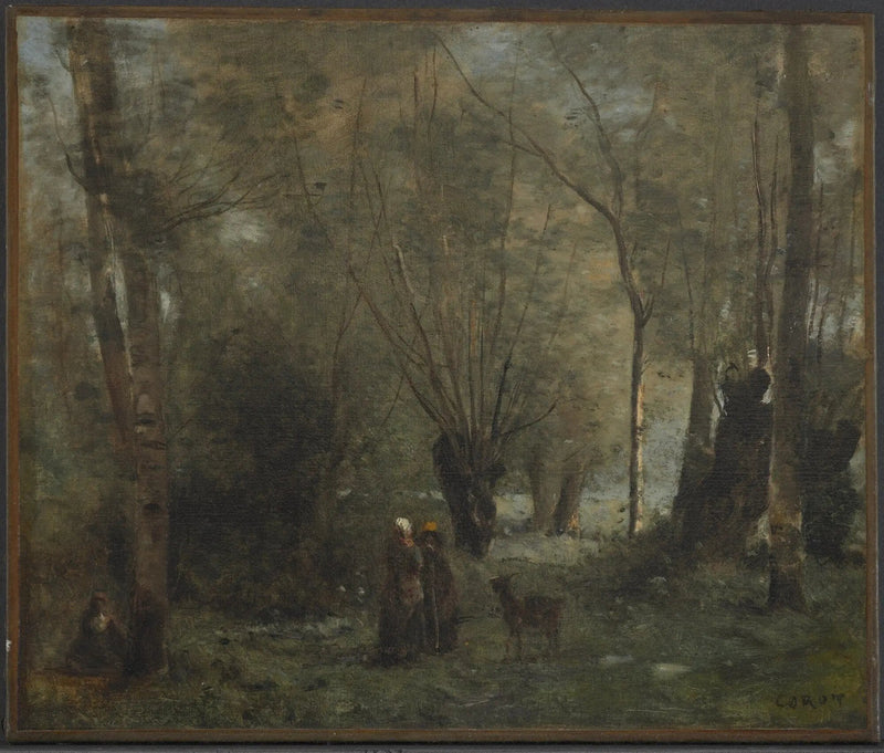 The Pond - Jean-Baptiste Camille Corot