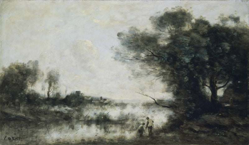 The Pond - Jean-Baptiste Camille Corot