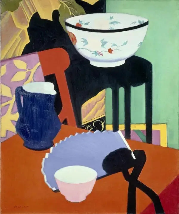 The Blue Fan - Francis Cadell