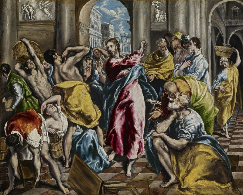The Expulsion of the Merchants from the Temple - El Greco