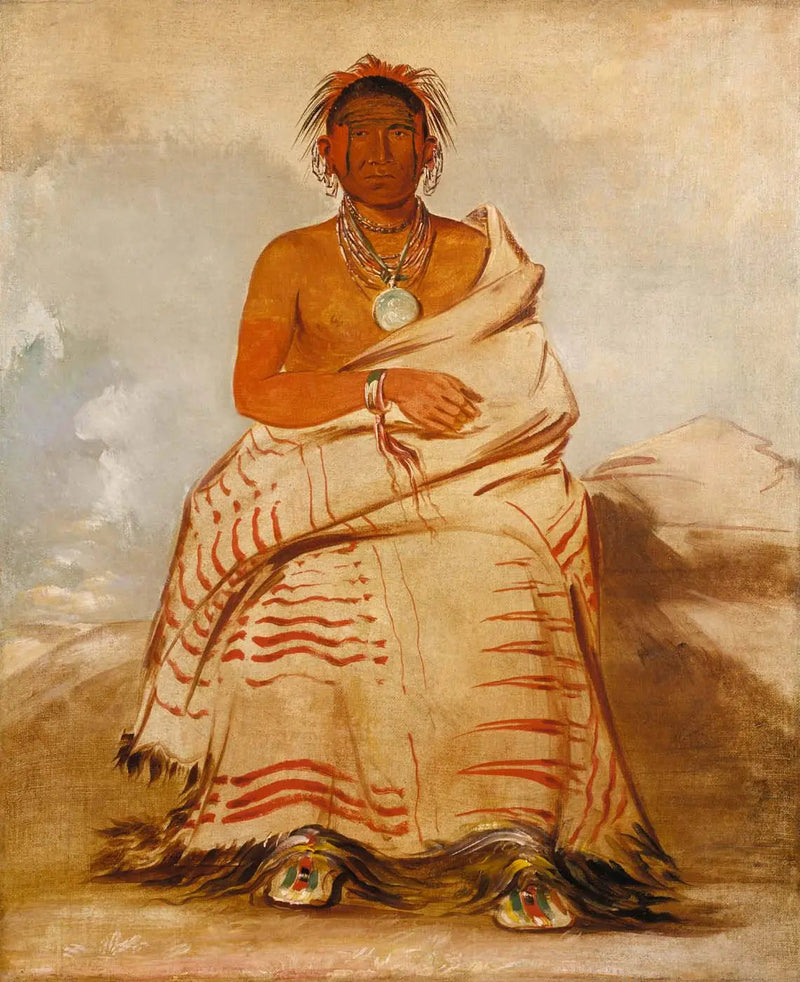 The har-e-tar-rúshe, Homme de mauvaise humeur, un Skidi (Loup) Pawnee - George Catlin