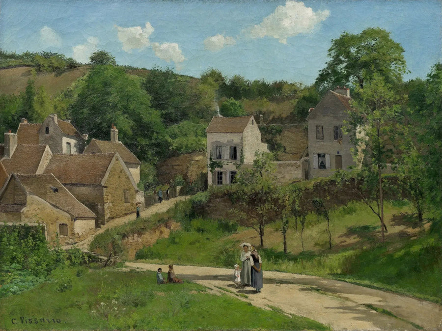 The Hermitage at Pontoise, The Hills of the Hermitage, Pontoise - Camille Pissarro