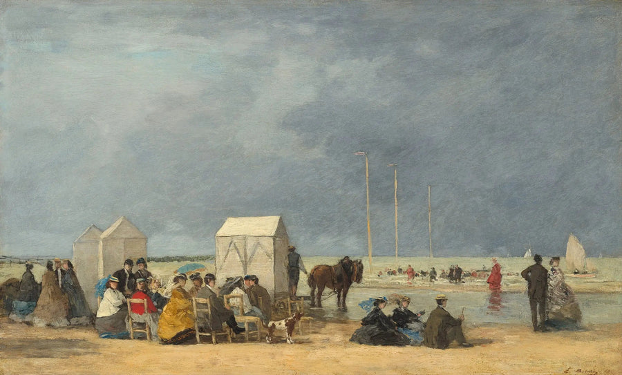 Bath Time in Deauville - Eugène Boudin