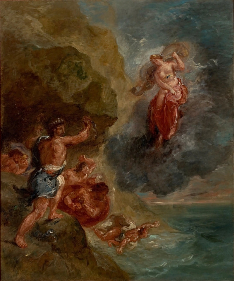 Winter - Juno Pleads to Destroy Aeneas' Fleet - Eugène Delacroix