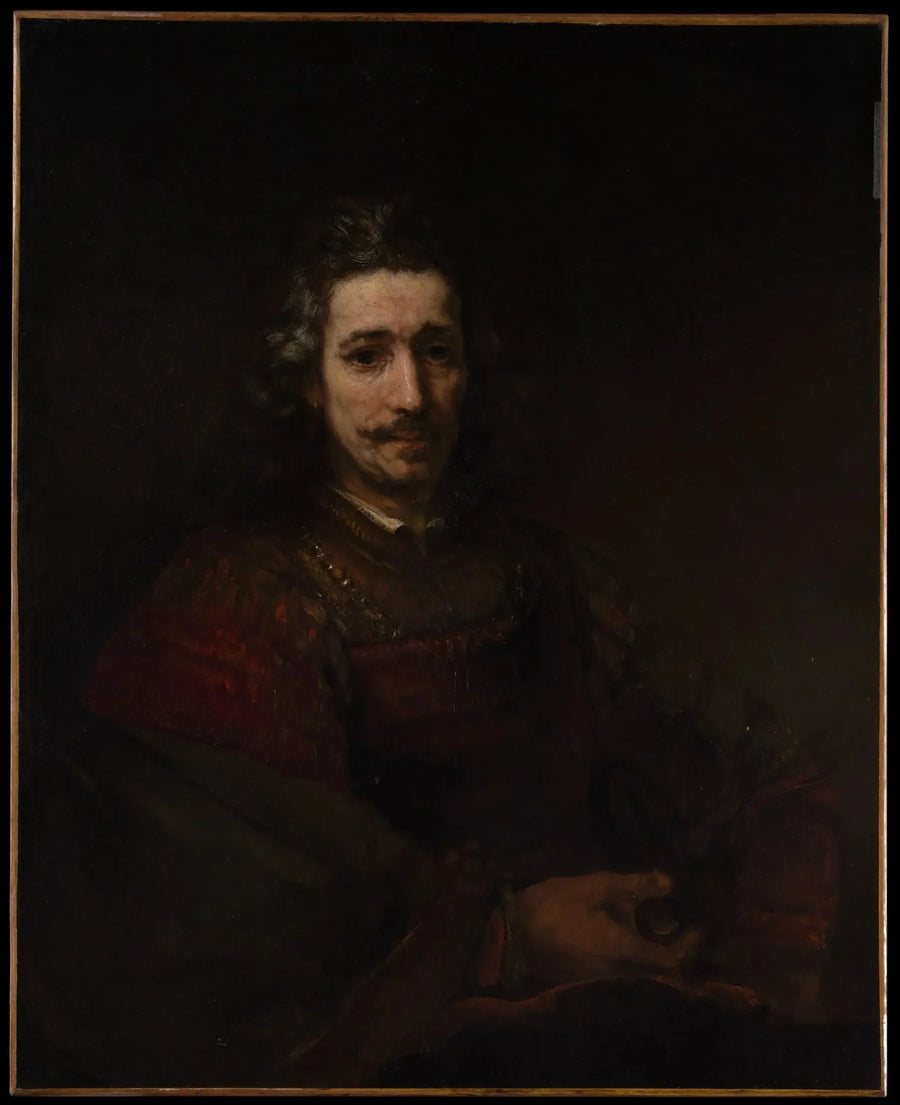 The Man with the Magnifying Glass - Rembrandt