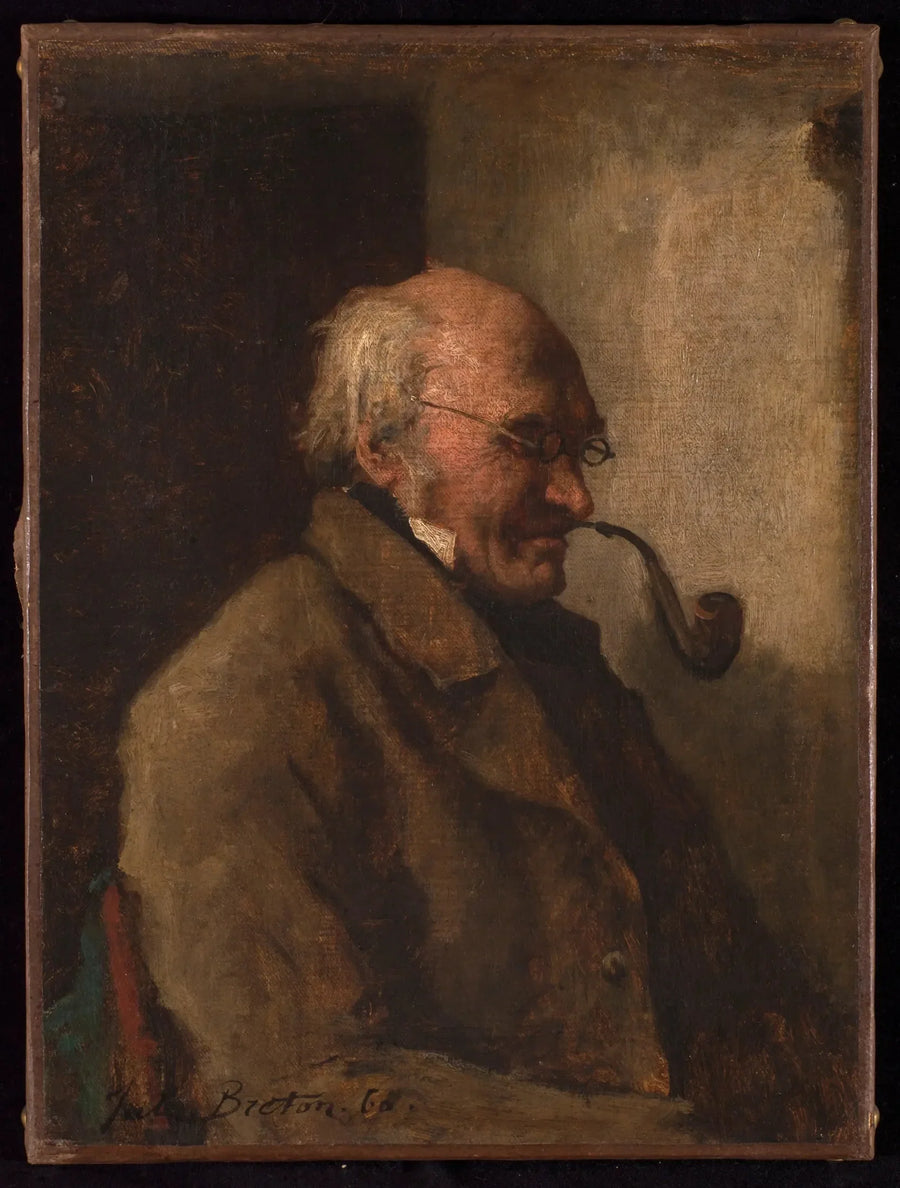 The Man with the Pipe - Jules Breton