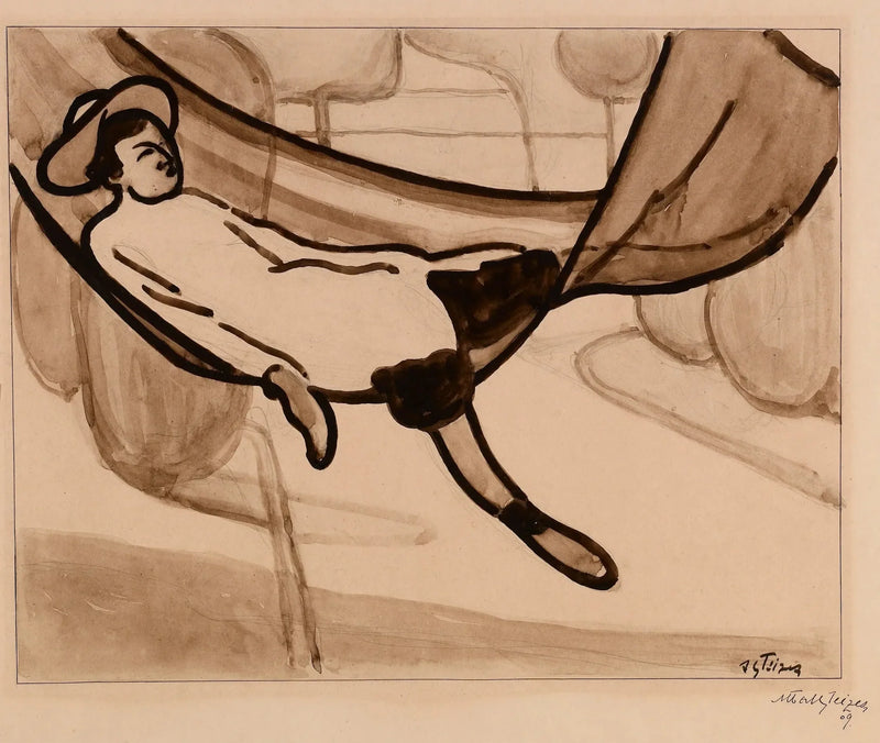The Man in the Hammock - Albert Gleizes