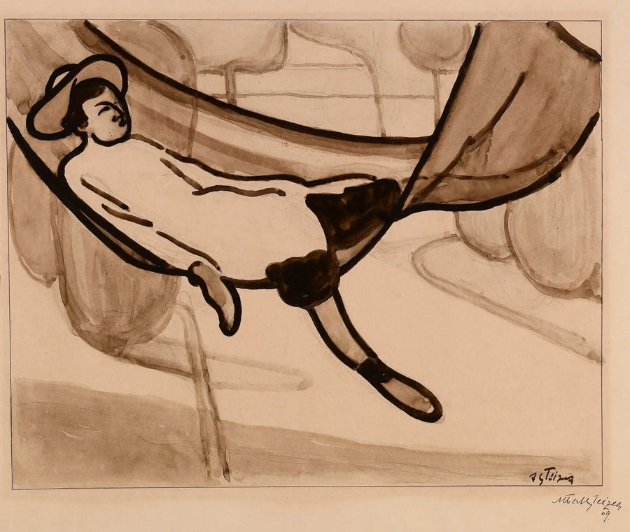 The Man in the Hammock - Albert Gleizes