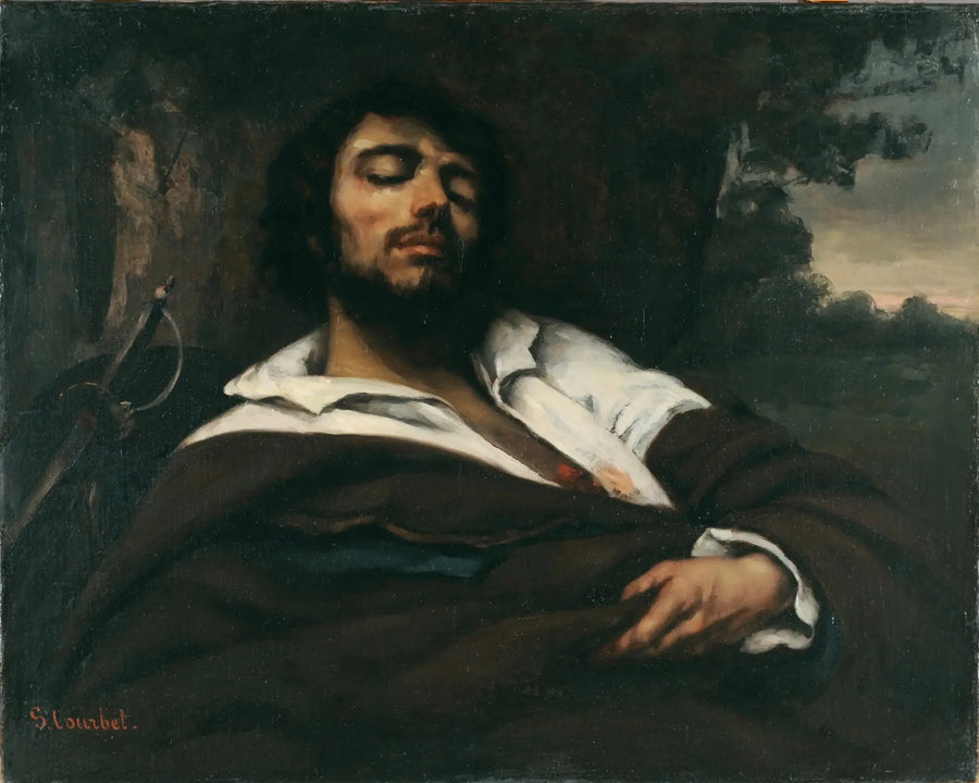 The wounded man - Gustave Courbet