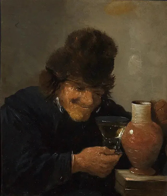 The Man Drinking - David Teniers the Younger