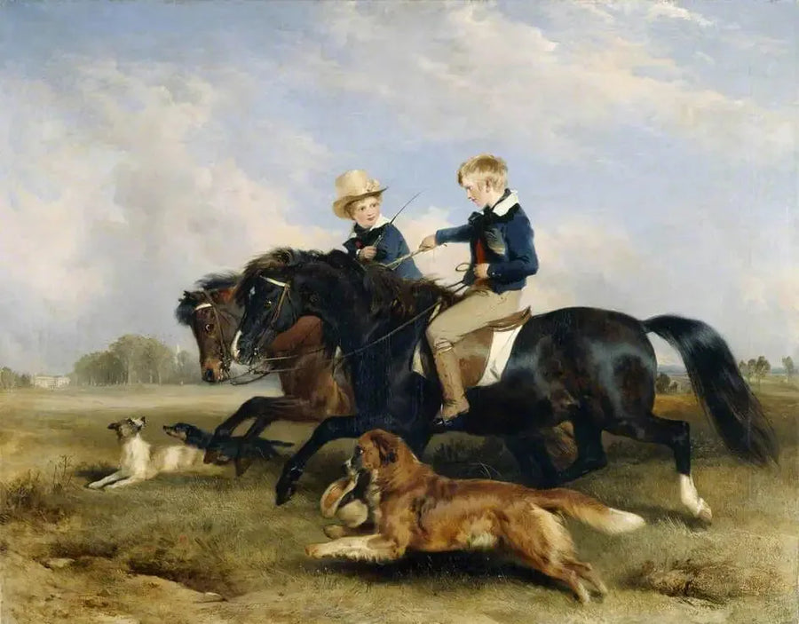 The Honorable E. S. Russell and his brother - Edwin Henry Landseer