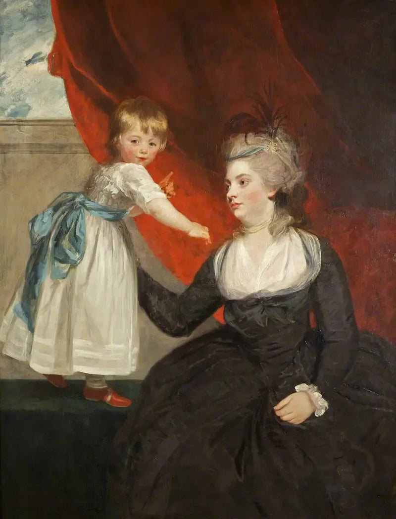 The Honorable Frances Courtenay, Lady Honywood (née in 1763) and her daughter - Joshua Reynolds