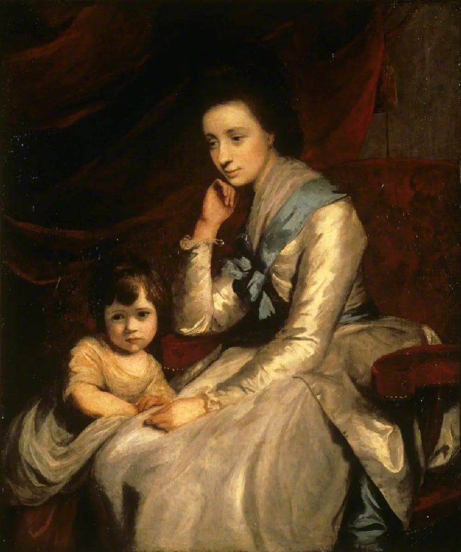 The Honorable Theresa Robinson, Mrs. Parker (1744-1775) and her son, John Parker, future 1st Earl of Morley (1772-1840) - Joshua Reynolds