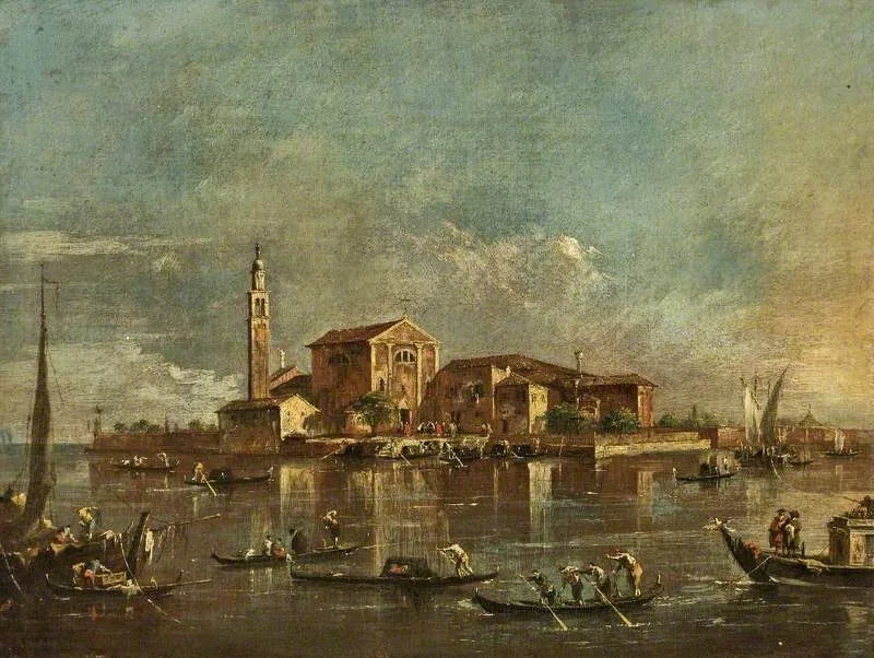 San Giorgio in Alga Island, Venice, Italy - Francesco Guardi