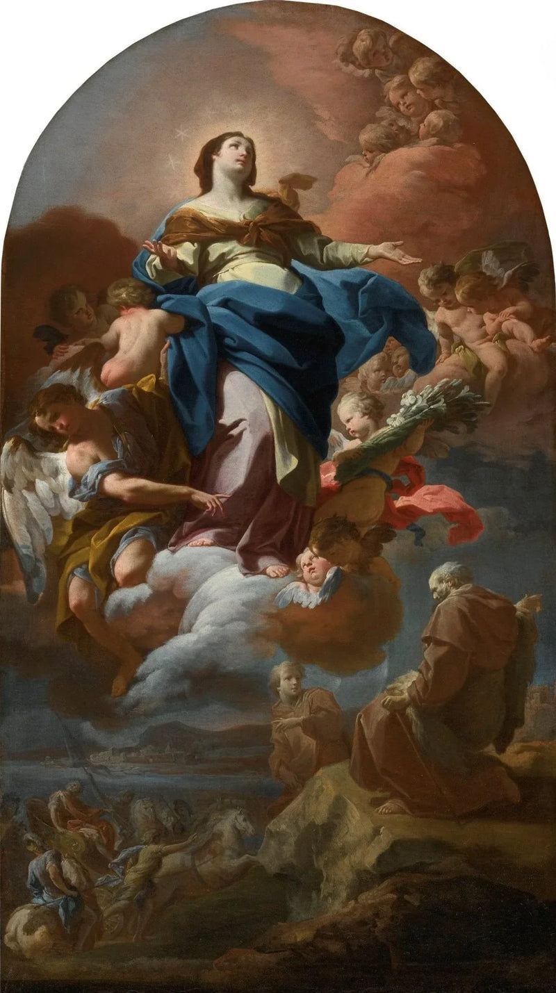The Immaculate Conception with the Prophet Elijah - Corrado Giaquinto