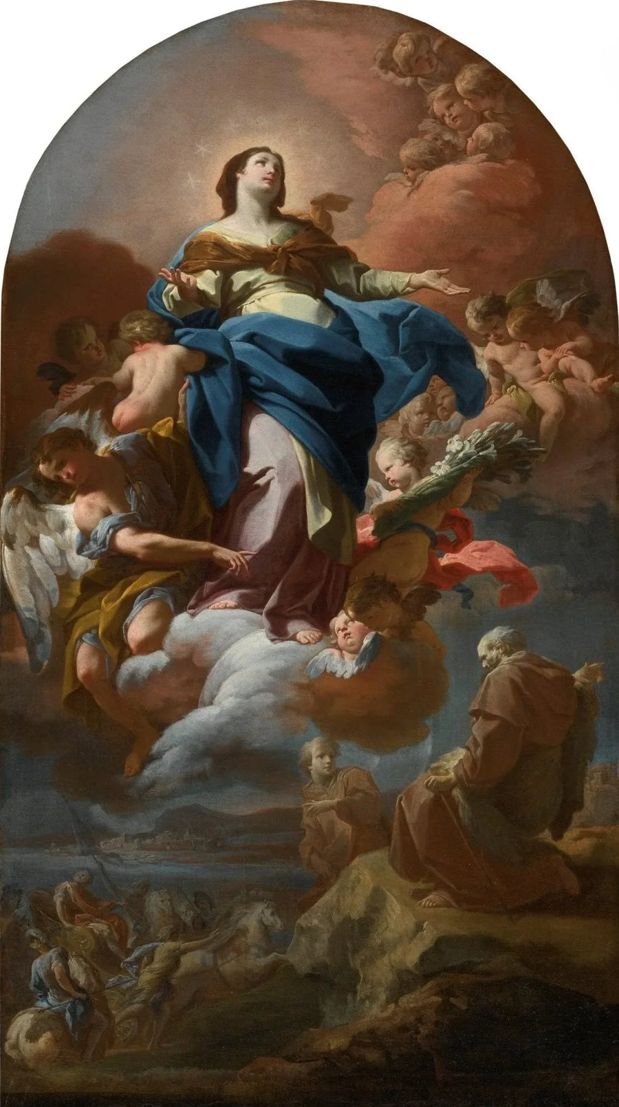 The Immaculate Conception with the Prophet Elijah - Corrado Giaquinto