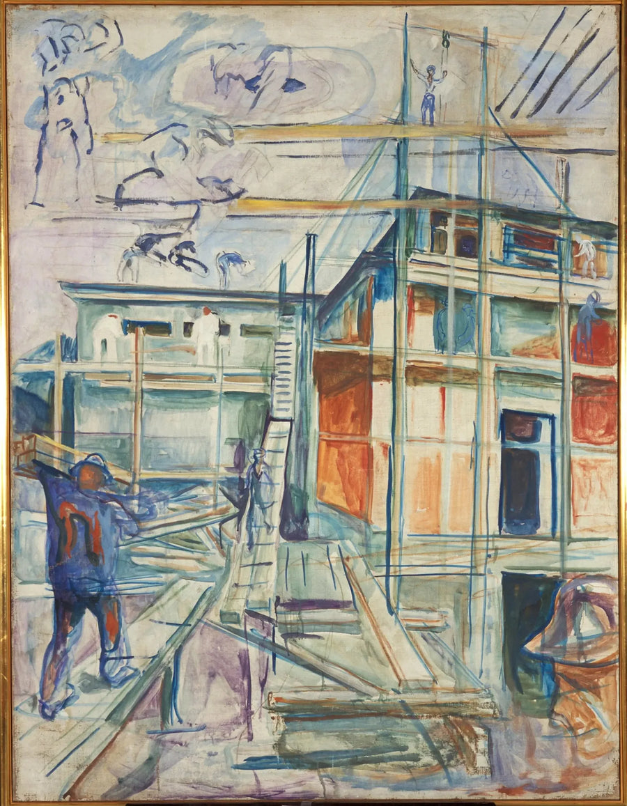The Winter Studio Building - Edvard Munch