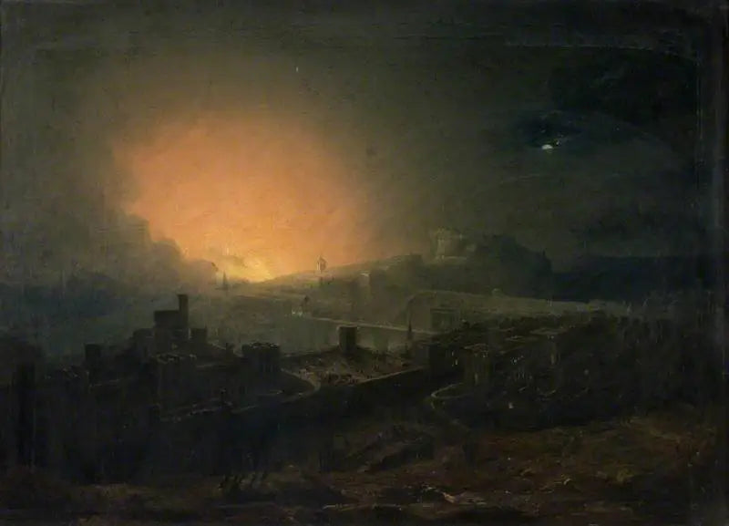 The Edinburgh Fire - John Martin