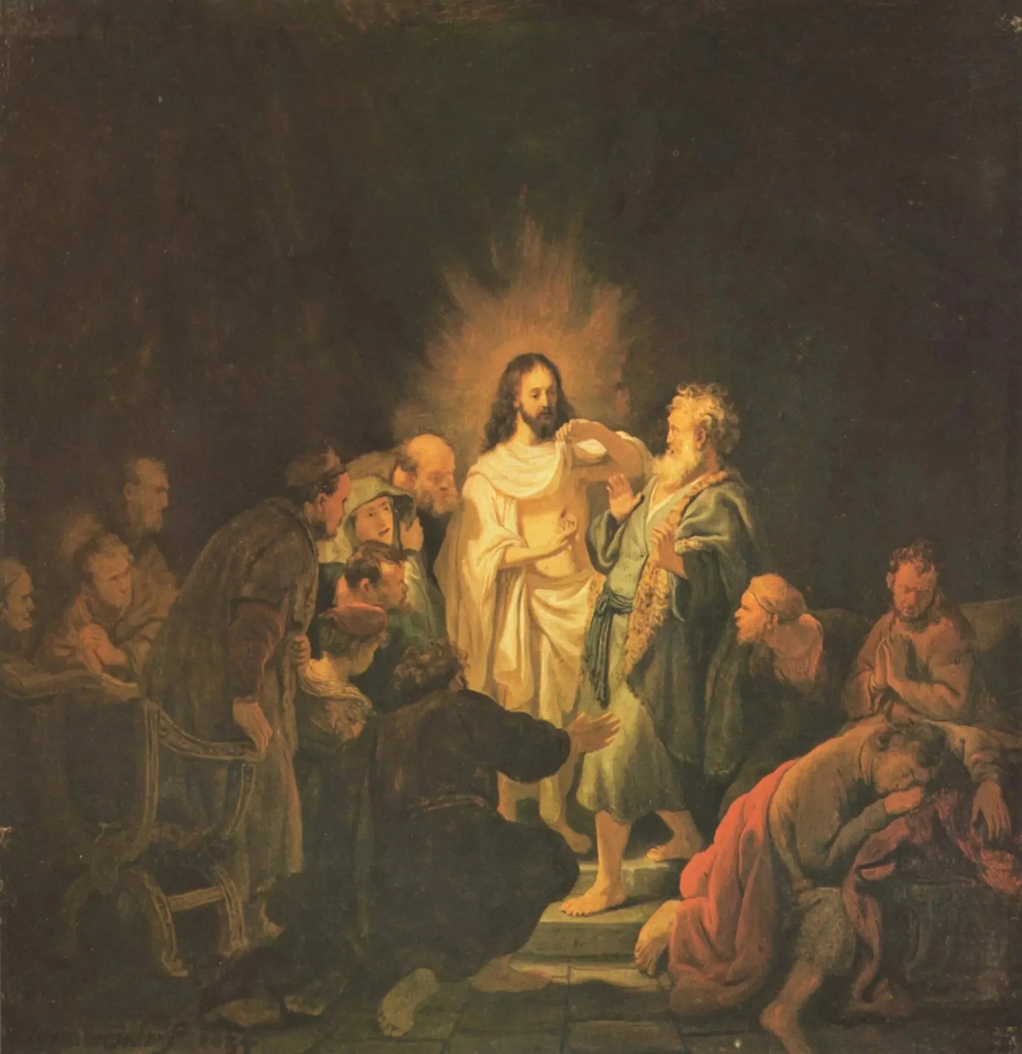 L'Incrédulité de saint Thomas - Rembrandt image 1 tableau peint à l’huile sur toile