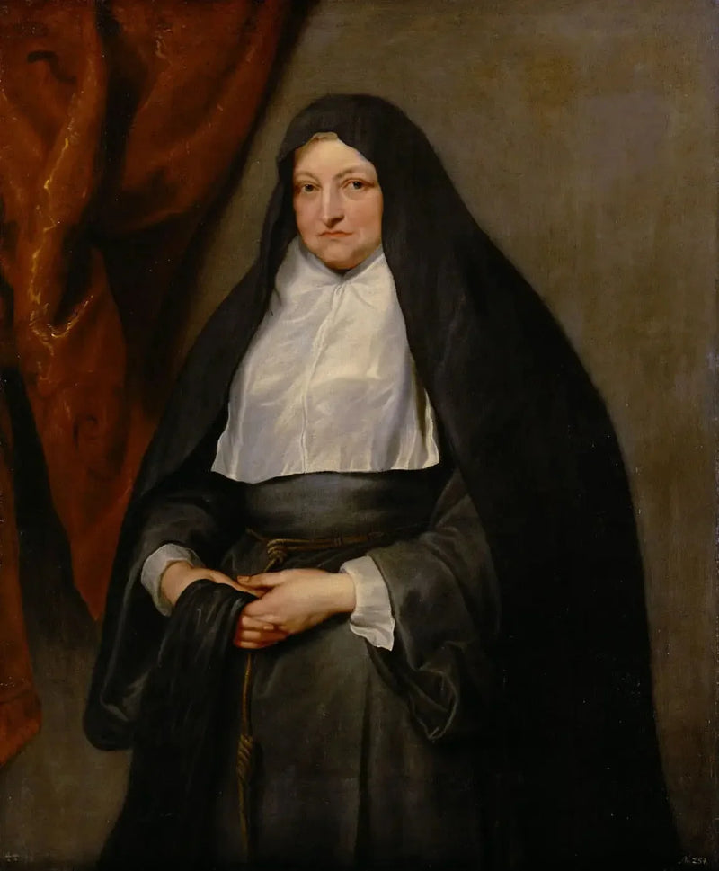 Infanta Isabelle Claire Eugénie of Austria as a Nun - Antoine van Dyck