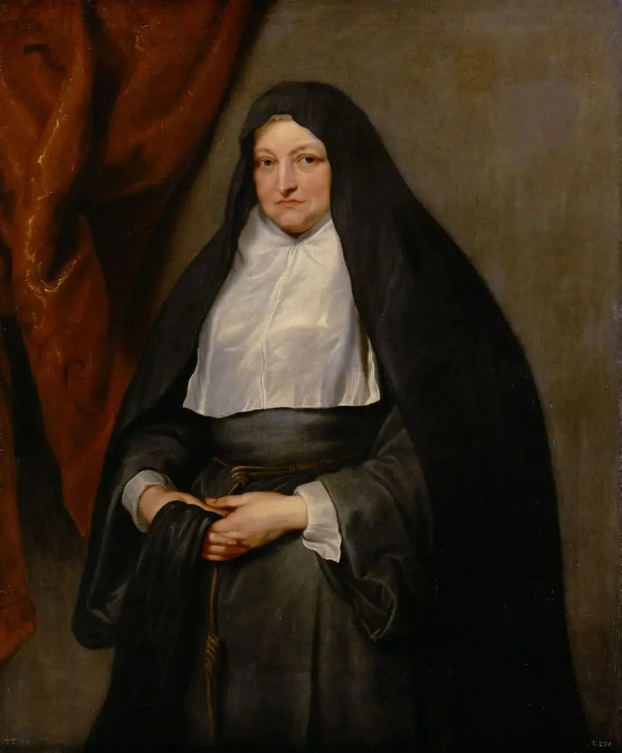 Infanta Isabelle Claire Eugénie of Austria as a Nun - Antoine van Dyck