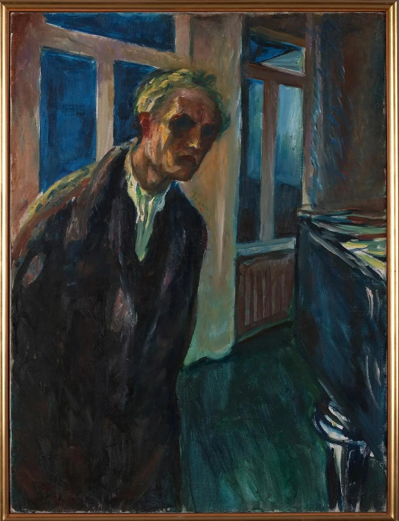 The Insomniac (self-portrait) - Edvard Munch