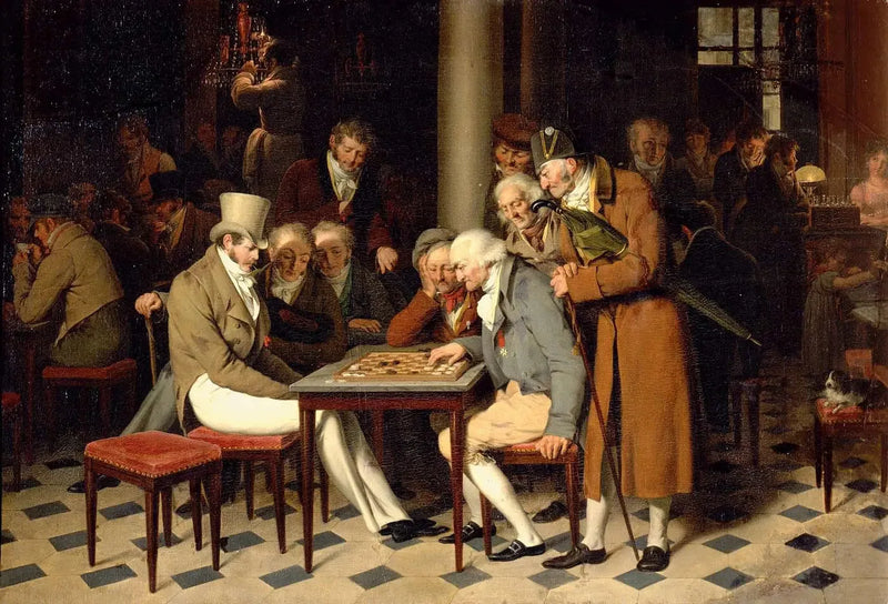 The Interior of a Café - Louis-Léopold Boilly