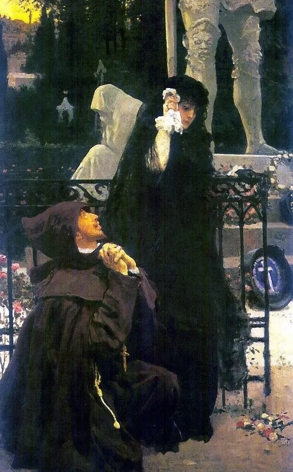 The Stone Guest. Don Juan and Doña Ana - Ilya Repin