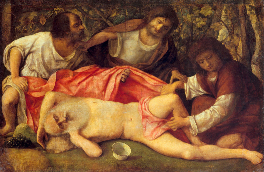 The Intoxication of Noah - Giovanni Bellini