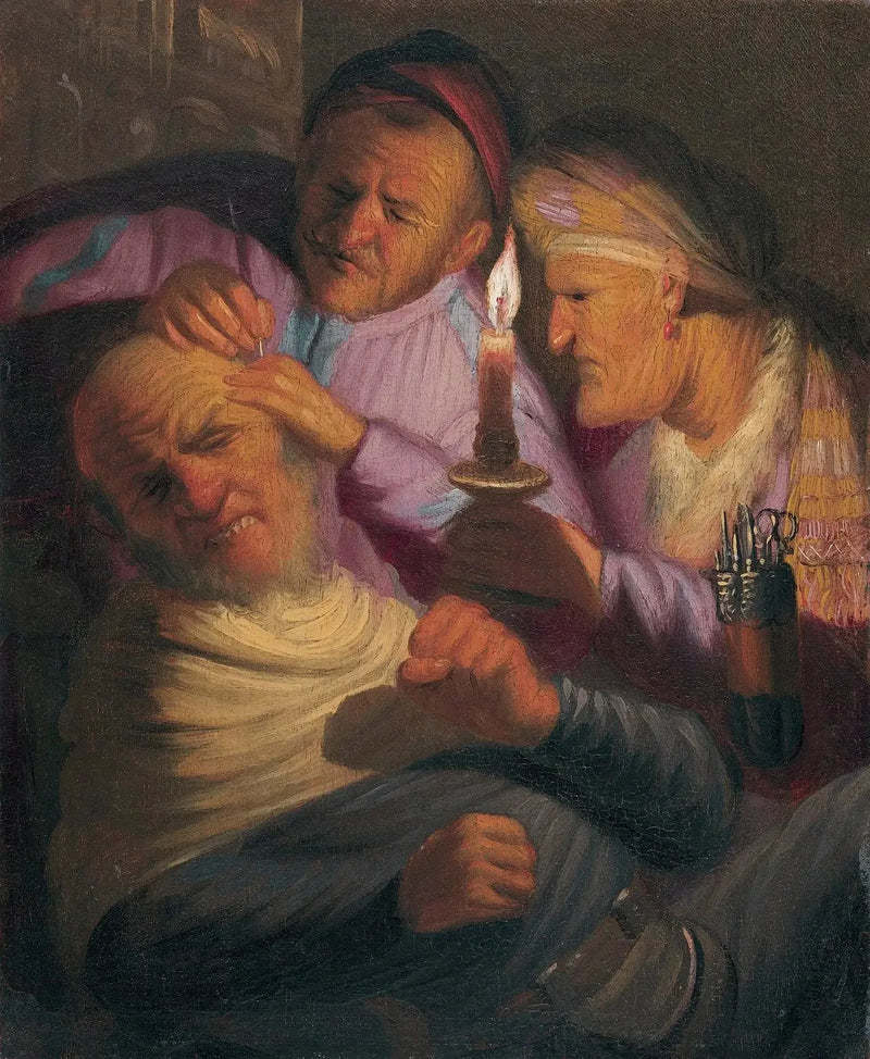 The Operation (Allegory of Touch) - Rembrandt