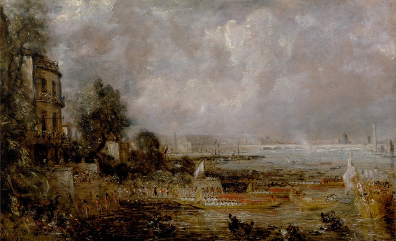 The opening of Waterloo Bridge - John Constable