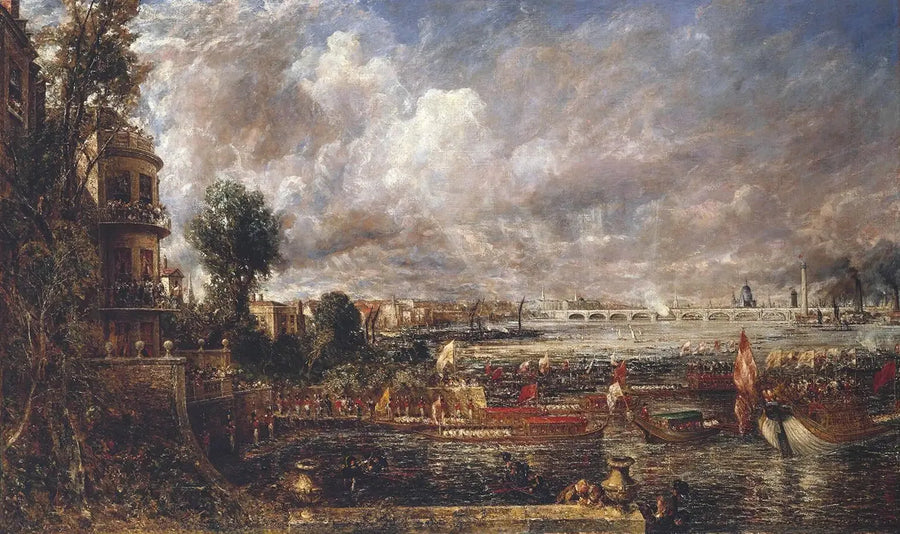 The opening of the Waterloo Bridge - John Constable