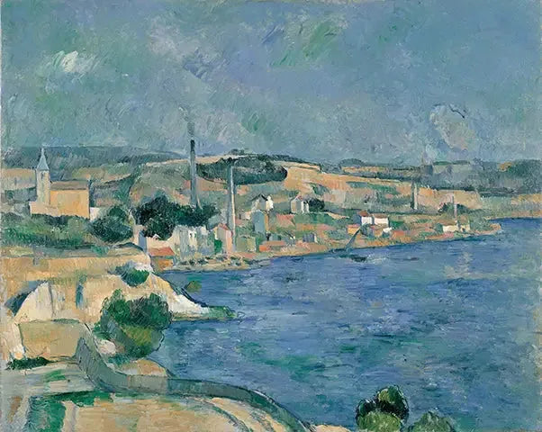 The Bay of Marseille, with a view of the village Saint-Henri near l'Estaque - Paul Cézanne