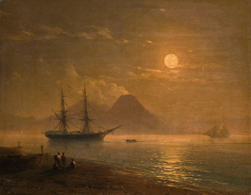The Bay of Naples. - Ivan Aïvazovski