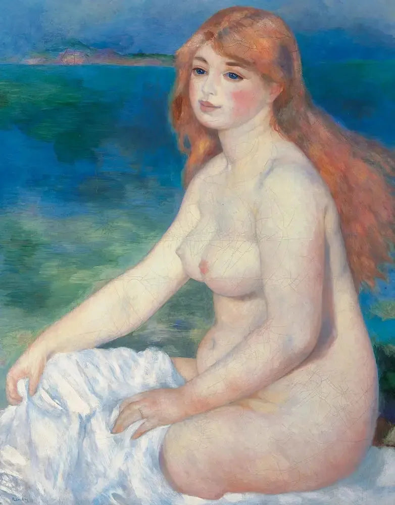 The Blonde Bather - Pierre-Auguste Renoir