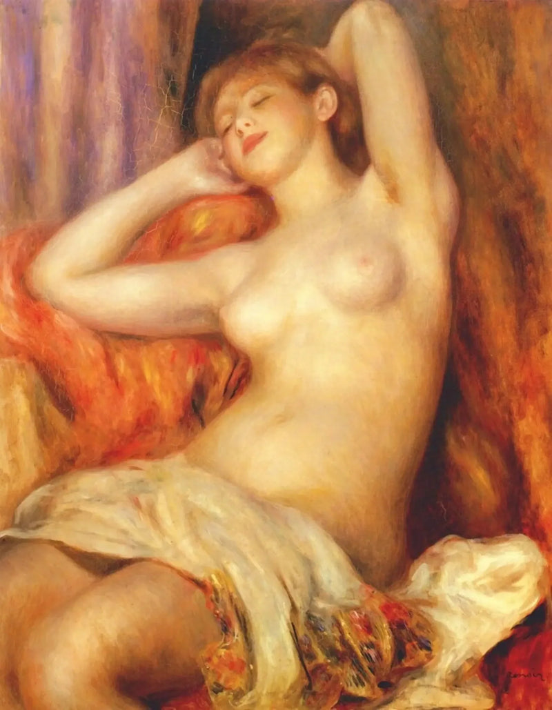 The Sleeping Bather - Pierre-Auguste Renoir