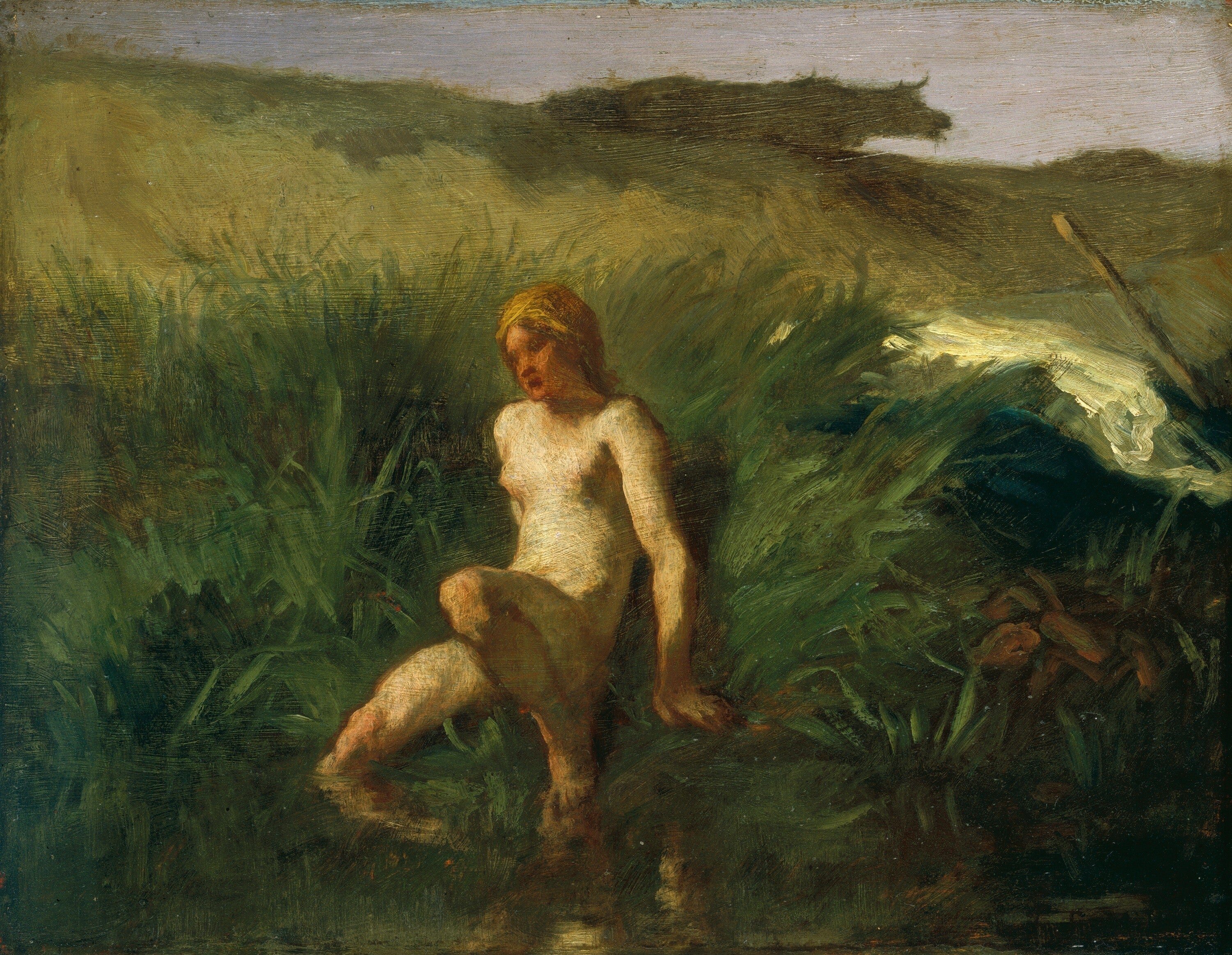 The Bather - Jean-François Millet