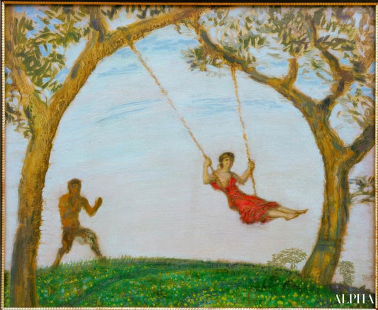 La Balançoire - Franz von stuck Reproductions de tableaux à la peinture à l’huile