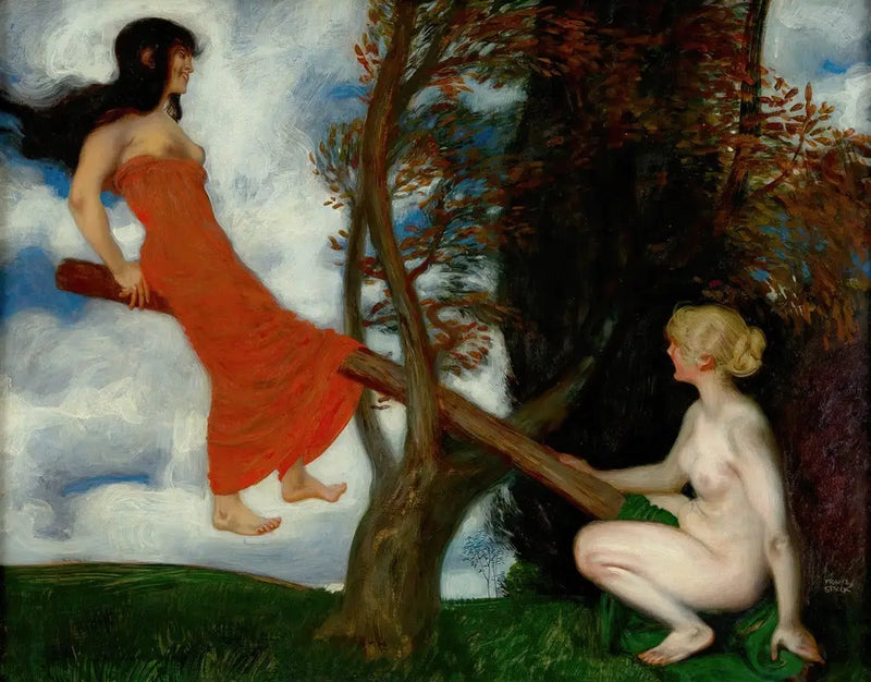 The Seesaw - Franz von Stuck
