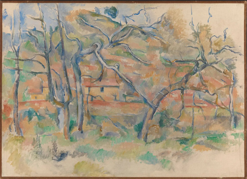 La Bastide La Durane in the Valcros Plain I - Paul Cézanne