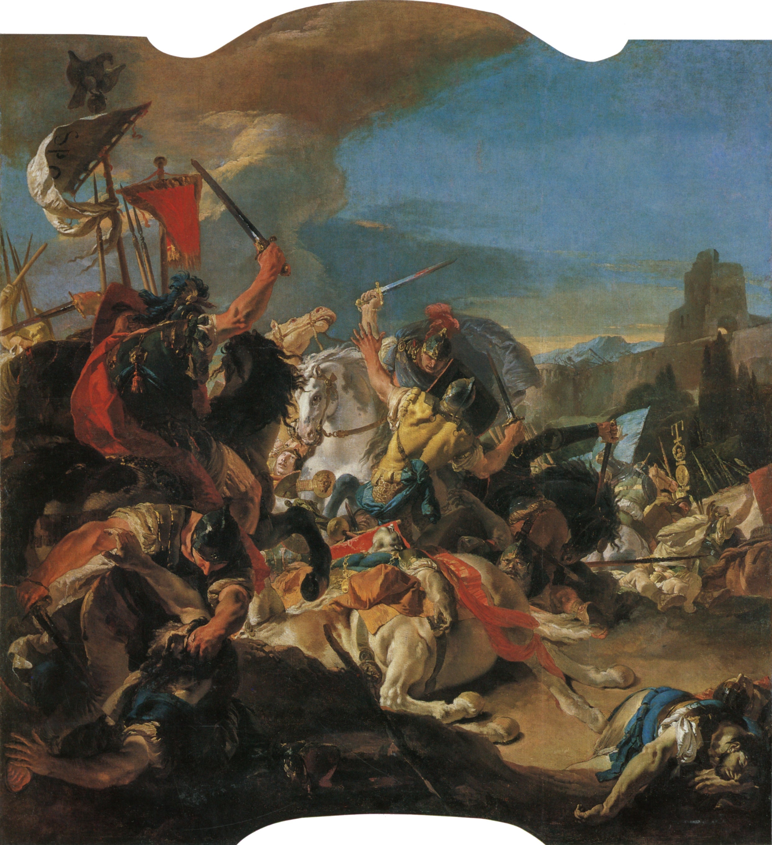 The Battle of Vercellae - Giovanni Battista Tiepolo