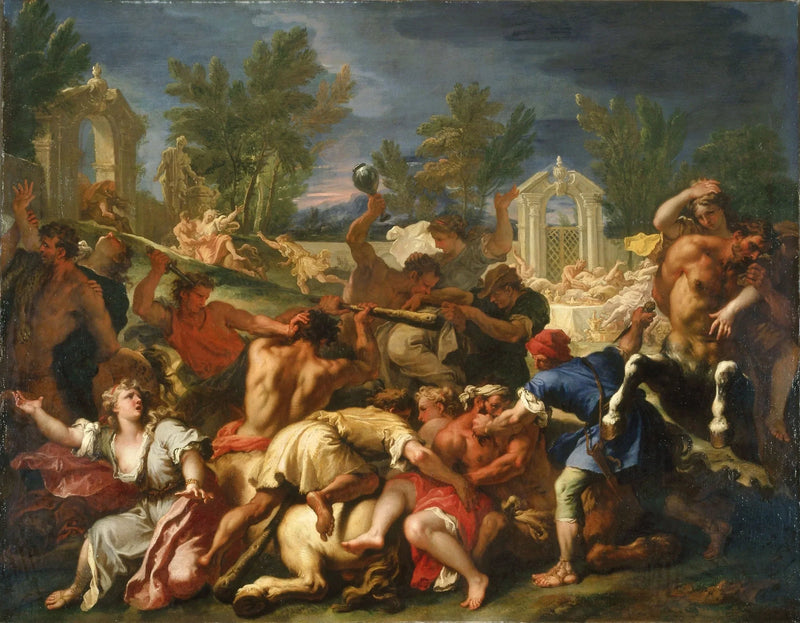The Battle of the Lapiths and Centaurs - Sebastiano Ricci