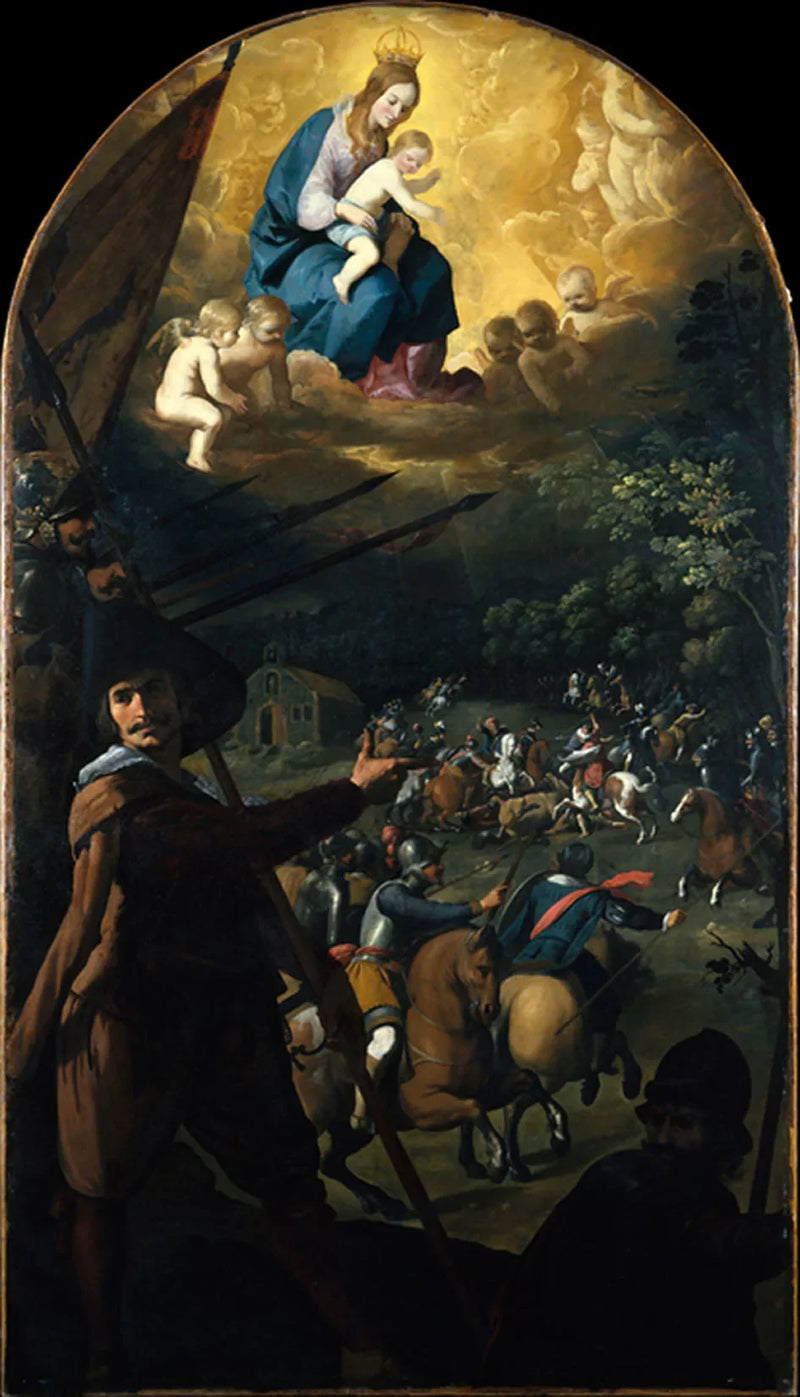 The Battle Between the Christians and the Moors at El Sotillo - Francisco de Zurbarán