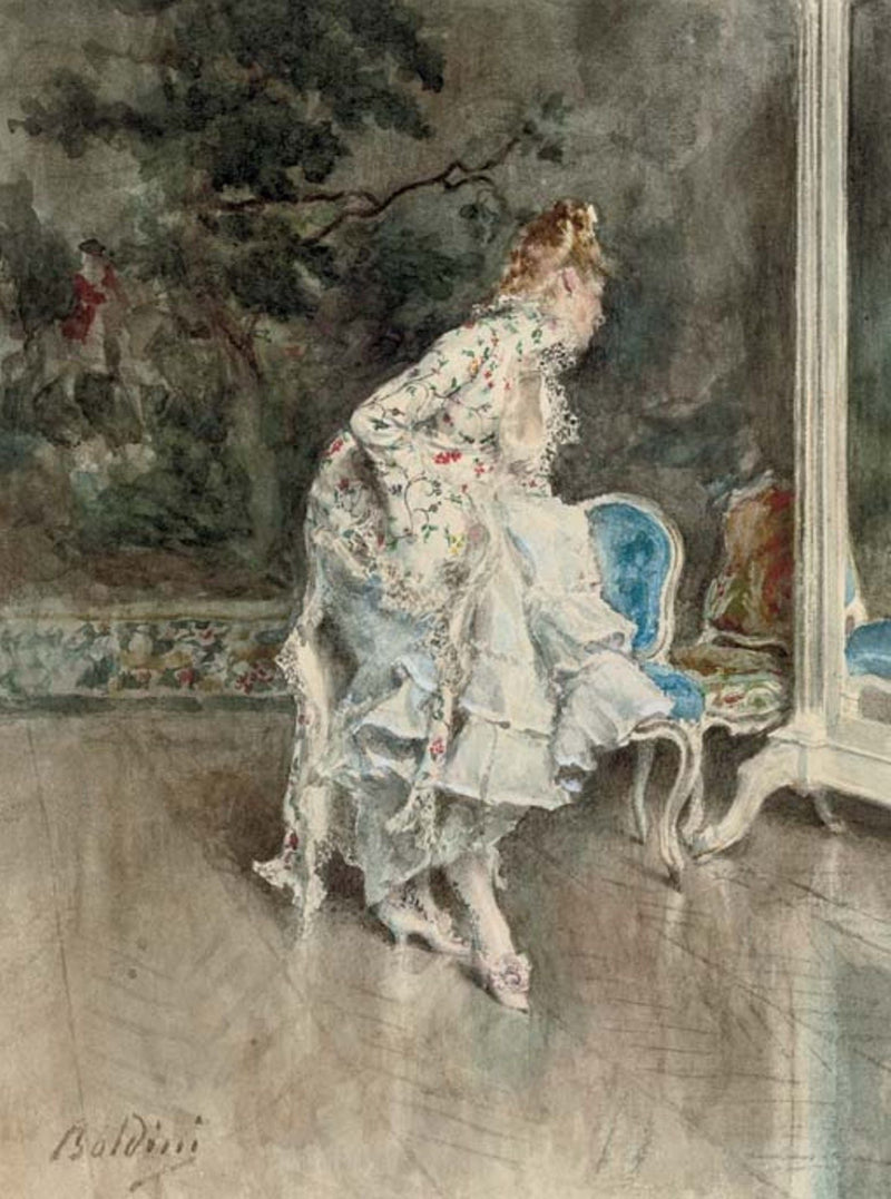 The beauty devant le miroir - Giovanni Boldini