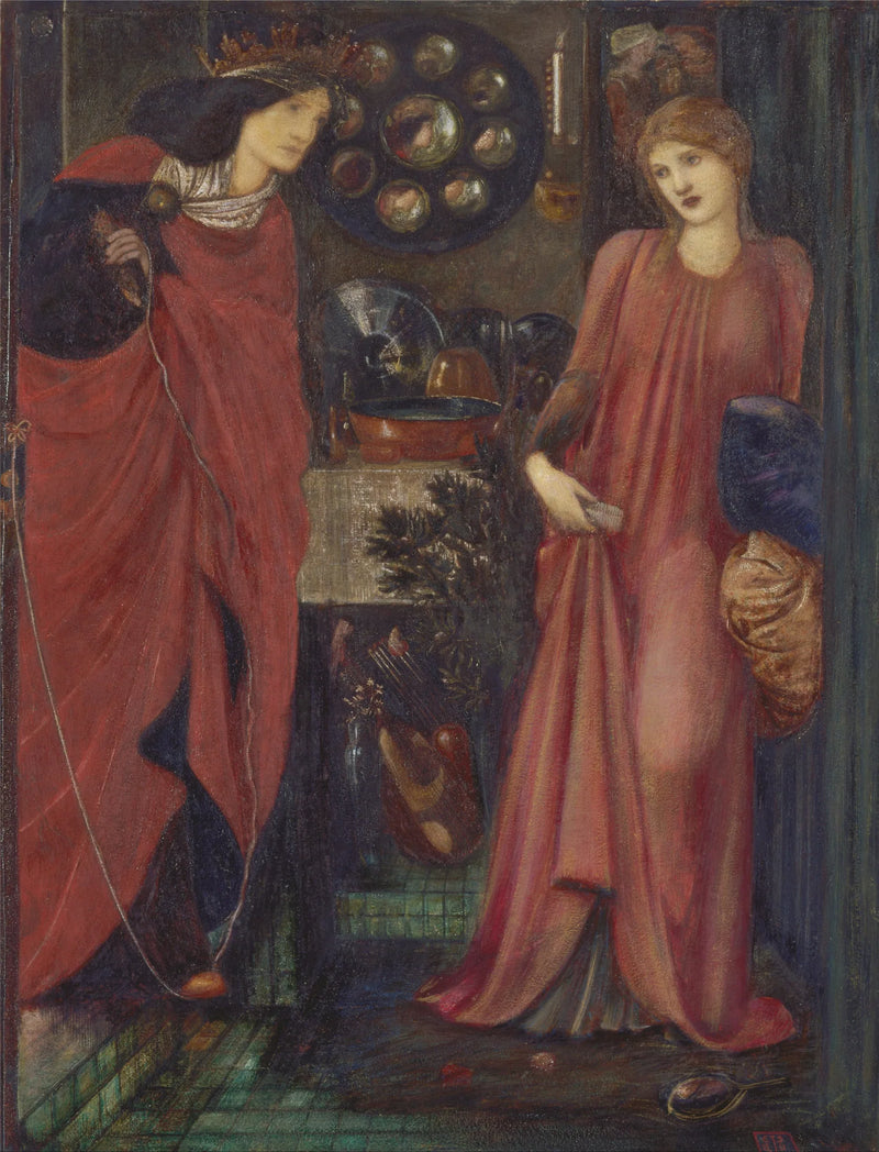 The Beautiful Rosamund and Queen Eleanor - Edward Burne-Jones